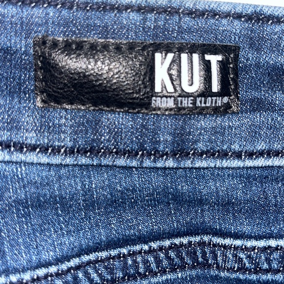 Kut From The Kloth Mia high rise distressed blue skinny jeans Size 16 - Picture 6 of 9